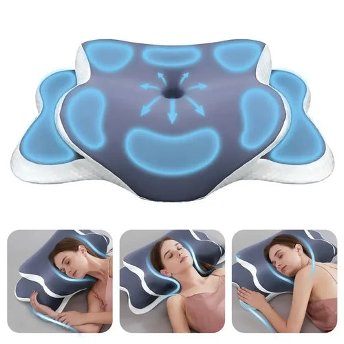Ergonomic Contour Memory Foam Cervical Pillow